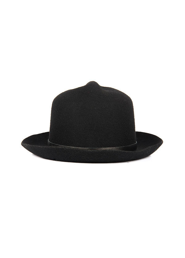Men's Brookes Boswell Millinery - Optimo in Black Wool Felt Men's Brookes Boswell Millinery - Optimo in Black Wool Felt