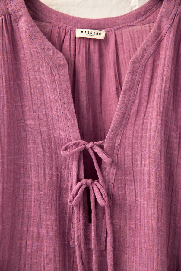 masscob tie blouse masscob tie blouse