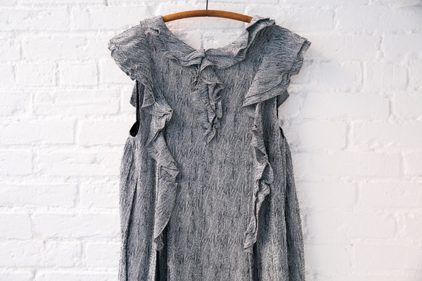 apiece apart woodgrain ruffle dress apiece apart woodgrain ruffle dress