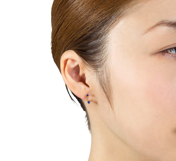Satomi Kawakita 14K Twin Sapphire Studs Satomi Kawakita 14K Twin Sapphire Studs