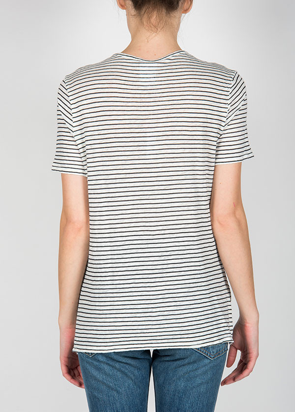 Dolan - Short Sleeve Crew Neck Tee in Lost Coast Stripe Dolan - Short Sleeve Crew Neck Tee in Lost Coast Stripe