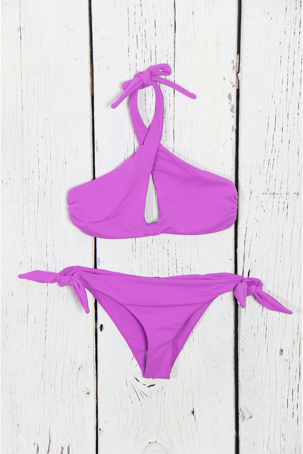 Mara Hoffman Halter Bikini Top and Tie Side Bottom Mara Hoffman Halter Bikini Top and Tie Side Bottom