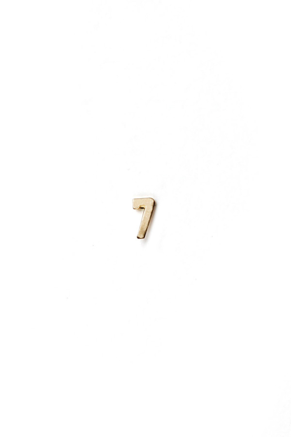 Yayoi Forest Gold Numbered Earrings Yayoi Forest Gold Numbered Earrings