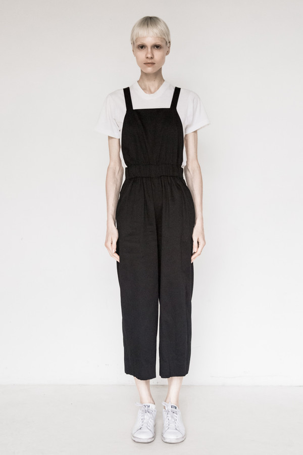 Index Cotton Black Overalls Index Cotton Black Overalls