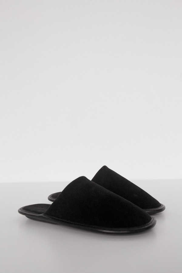 Men's Lisa B. Suede Slipper - Black Men's Lisa B. Suede Slipper - Black