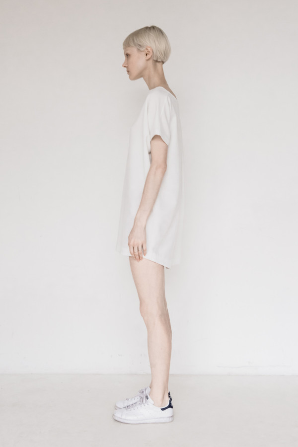 KAAREM Polyester Open Back Dress - White KAAREM Polyester Open Back Dress - White