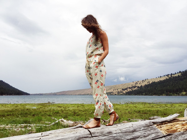 Nahanni Arntzen Cortes jumpsuit- geo print Nahanni Arntzen Cortes jumpsuit- geo print