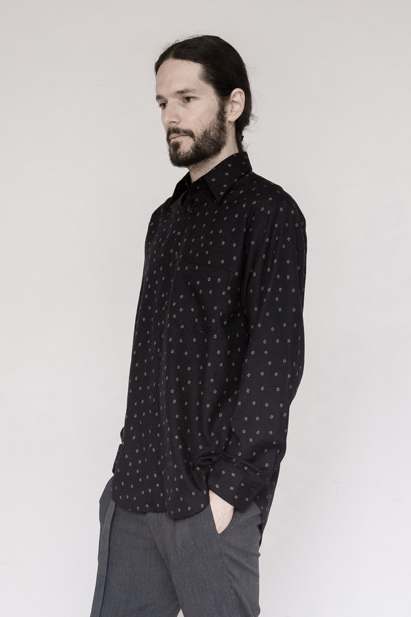 David Michael Tencel Print Dress Shirt David Michael Tencel Print Dress Shirt