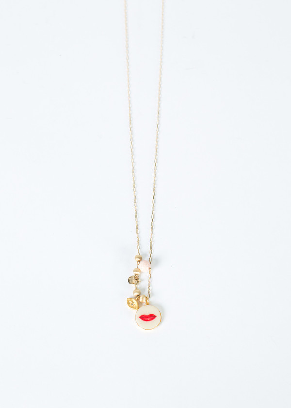 5 Octobre Lipstick Charm Necklace 5 Octobre Lipstick Charm Necklace