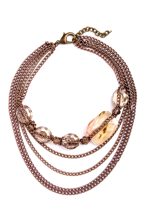 Grayling Chocolate Ivy Necklace in Rose Grayling Chocolate Ivy Necklace in Rose