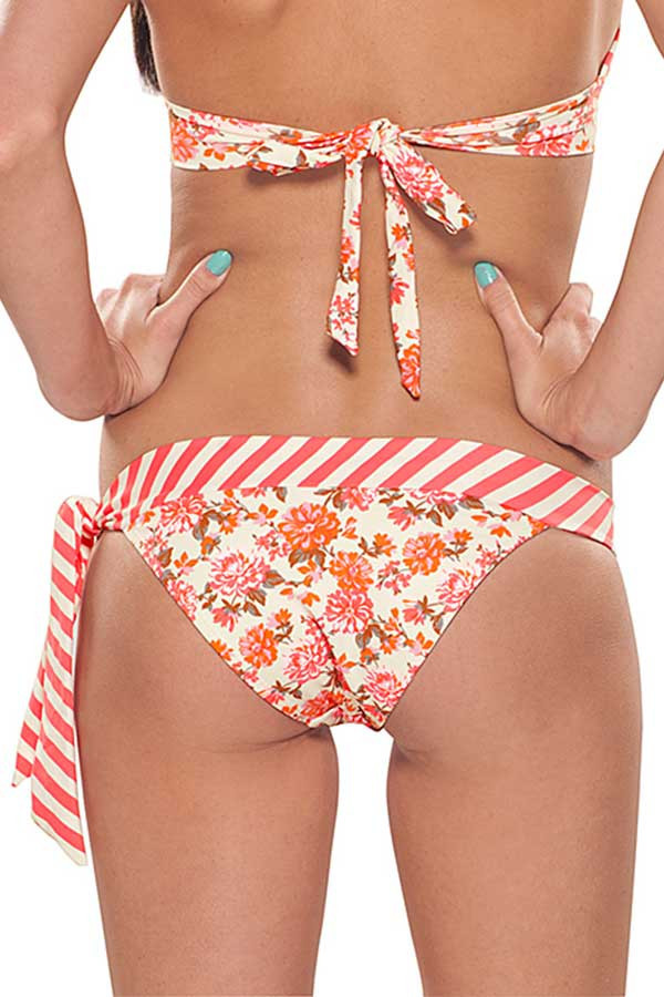 Estivo Stripes and Flowers Two Piece in Pinks TOP Estivo Stripes and Flowers Two Piece in Pinks TOP