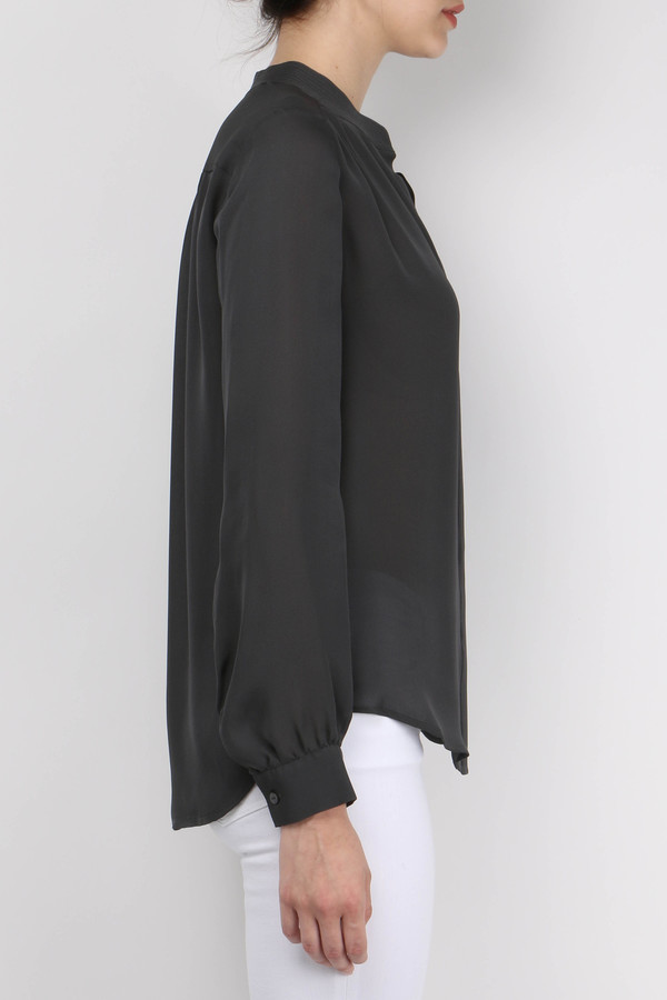 L'agence Bianca Band Collar Blouse L'agence Bianca Band Collar Blouse