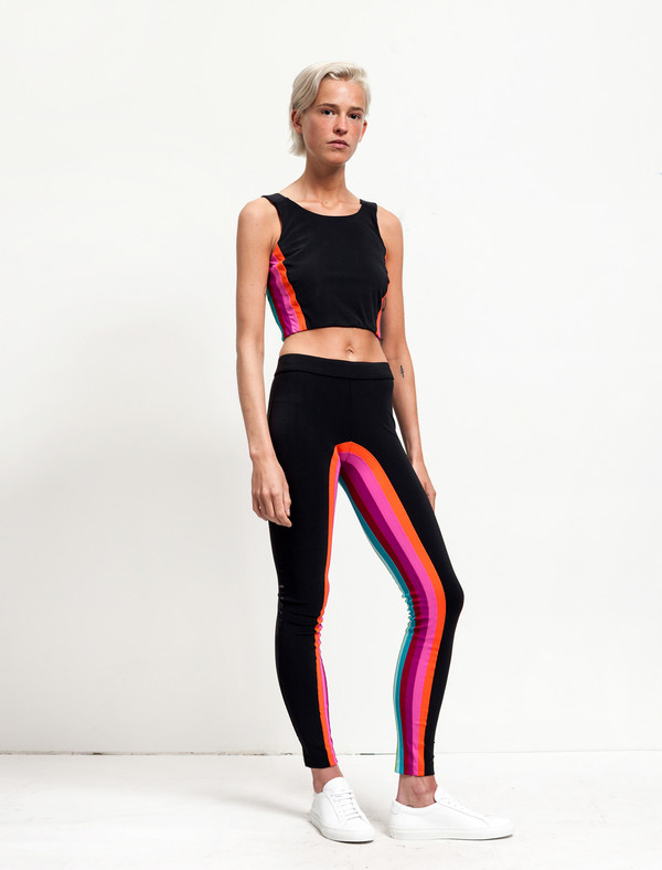No Ka Oi Womens Kamu Pant Black/Rainbow No Ka Oi Womens Kamu Pant Black/Rainbow