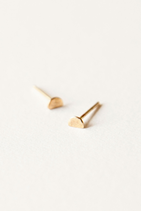 Totem 14k Gold Half-Moon Earrings Totem 14k Gold Half-Moon Earrings