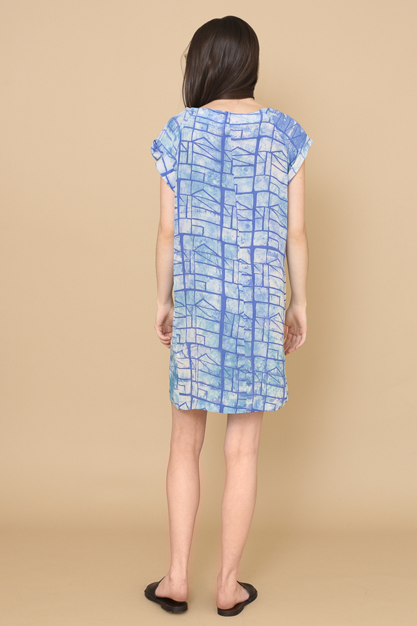 Osei-Duro Deni Raglan Dress in Waterbolt Osei-Duro Deni Raglan Dress in Waterbolt