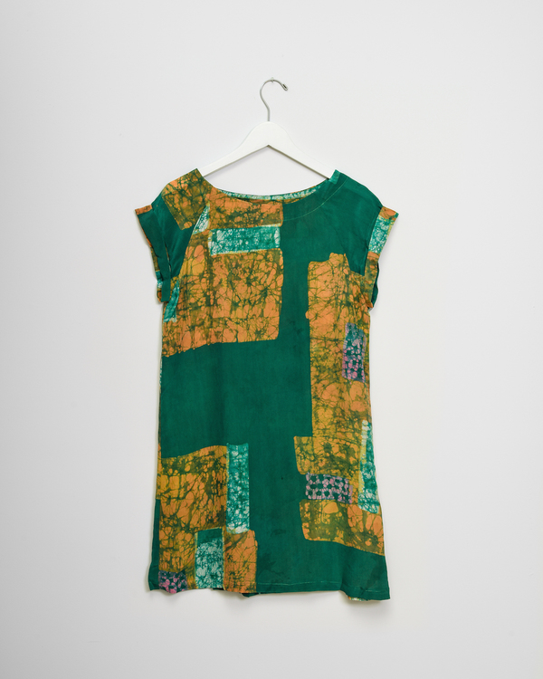 Osei-Duro Deni Raglan in Green Rubics Osei-Duro Deni Raglan in Green Rubics