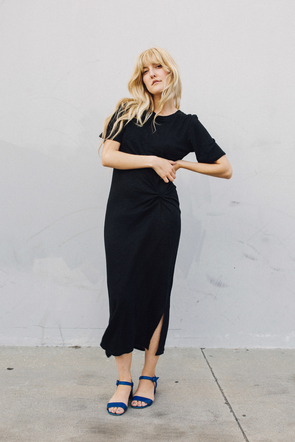 Objects Without Meaning Twist Tee Dress, Black Objects Without Meaning Twist Tee Dress, Black