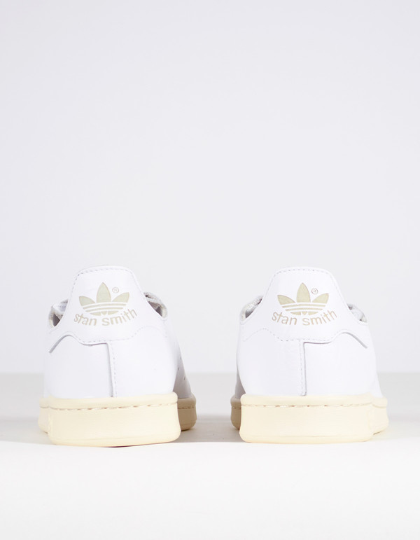 Adidas Men's Stan Smith Lea Sock White Green Adidas Men's Stan Smith Lea Sock White Green