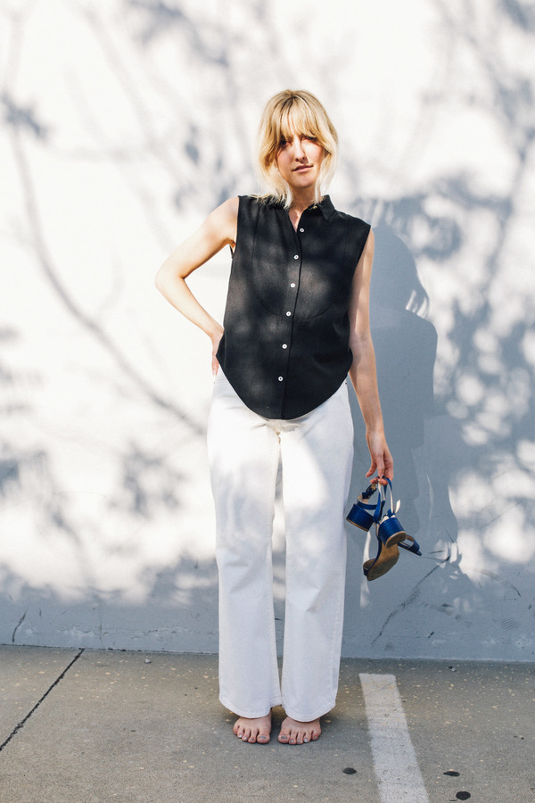 Objects Without Meaning Flare Jean, White Objects Without Meaning Flare Jean, White
