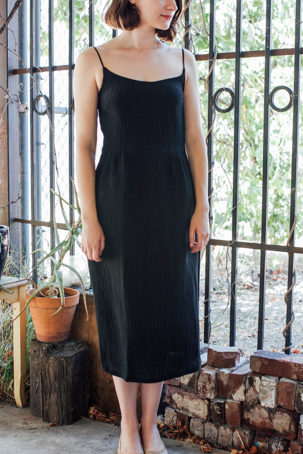 Objects Without Meaning Strappy Dress, Black Ripple Objects Without Meaning Strappy Dress, Black Ripple
