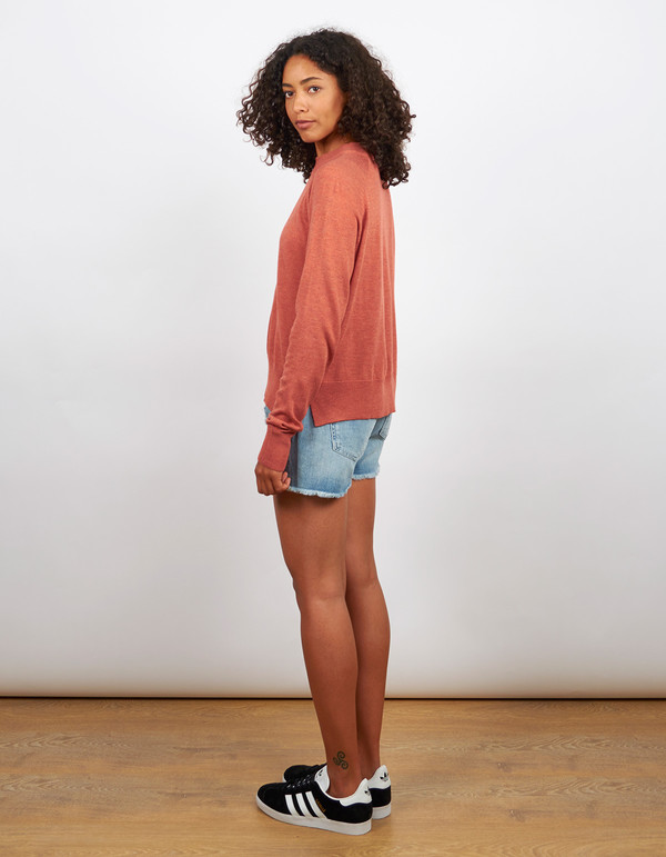 Just Female Neptune Knit Marsala Melange Just Female Neptune Knit Marsala Melange