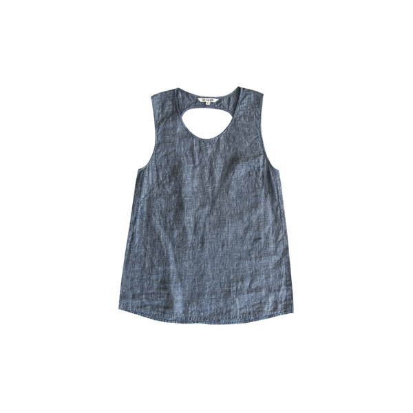 Ali Golden LINEN CUT-OUT TOP Ali Golden LINEN CUT-OUT TOP