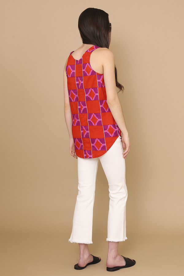 Osei-Duro Runa Tank in Hibiscus Osei-Duro Runa Tank in Hibiscus
