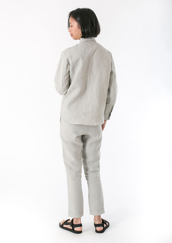 GOOD STUDIOS WOMENS HEMP LINEN CLASSIC COLLAR SHIRT GOOD STUDIOS WOMENS HEMP LINEN CLASSIC COLLAR SHIRT