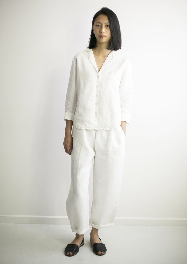 GOOD STUDIOS WOMENS HEMP LINEN PJ SUIT SHIRT GOOD STUDIOS WOMENS HEMP LINEN PJ SUIT SHIRT