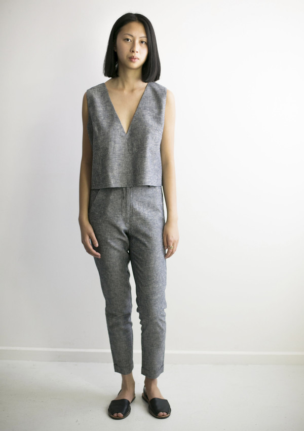 GOOD STUDIOS WOMENS HEMP LINEN SUIT PANT GOOD STUDIOS WOMENS HEMP LINEN SUIT PANT