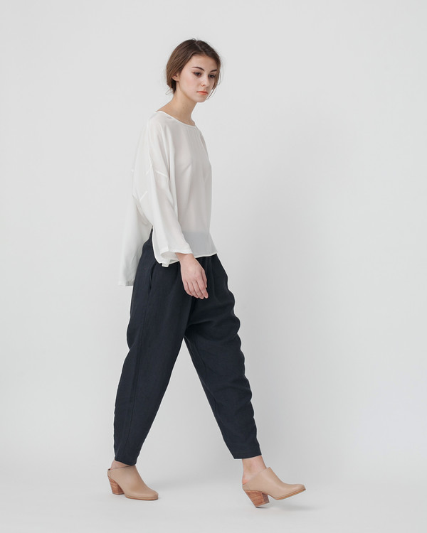 Revisited Matters Kaftan Silk Shirt in Off-White Revisited Matters Kaftan Silk Shirt in Off-White