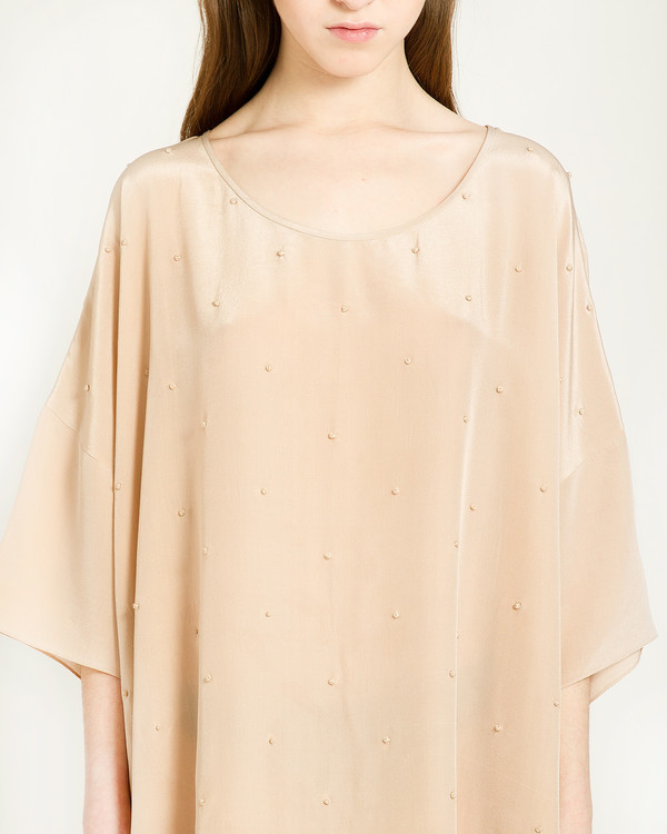 Revisited Matters Knots Silk Dress in Taupe Revisited Matters Knots Silk Dress in Taupe