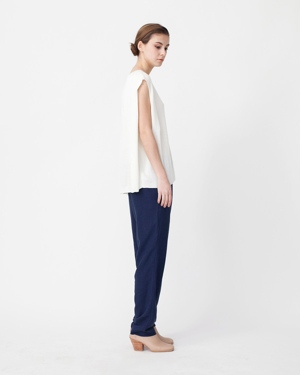 Achro Linen Knit Top With Folded Sides Achro Linen Knit Top With Folded Sides