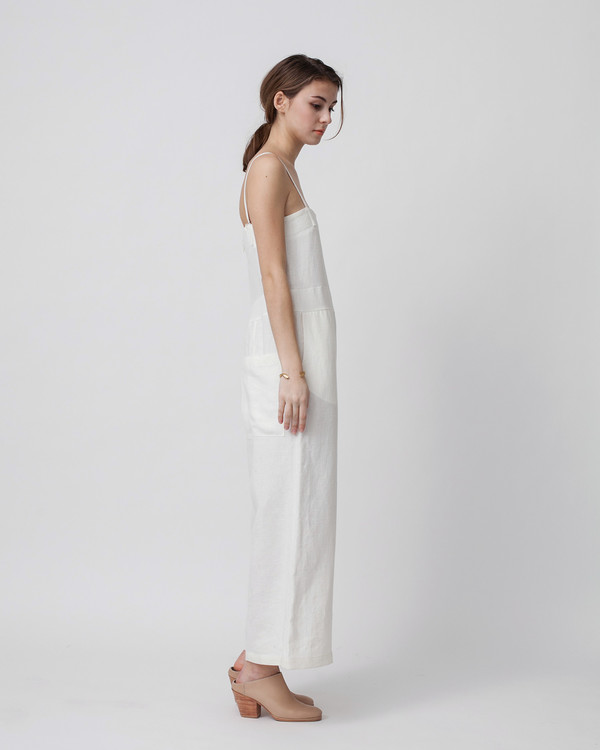 Luisa et la luna Lucia Jumpsuit in White Luisa et la luna Lucia Jumpsuit in White