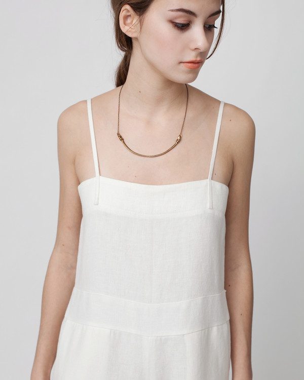 Luisa et la luna Lucia Jumpsuit in White Luisa et la luna Lucia Jumpsuit in White