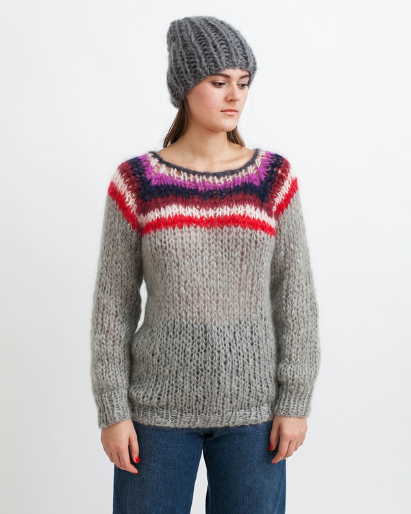 Maiami Mohair Campus Sweater Maiami Mohair Campus Sweater
