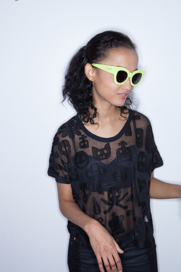Karen Walker Northern Lights in Fluo yellow Karen Walker Northern Lights in Fluo yellow