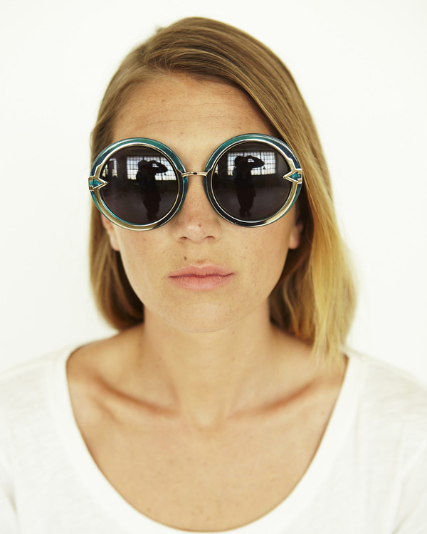 Karen Walker Orbit in Crystal Turquoise Karen Walker Orbit in Crystal Turquoise
