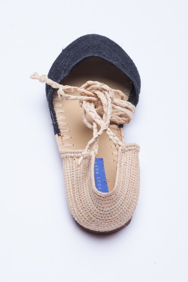 Proud Mary Raffia Bicolore Flat Espadrille Proud Mary Raffia Bicolore Flat Espadrille
