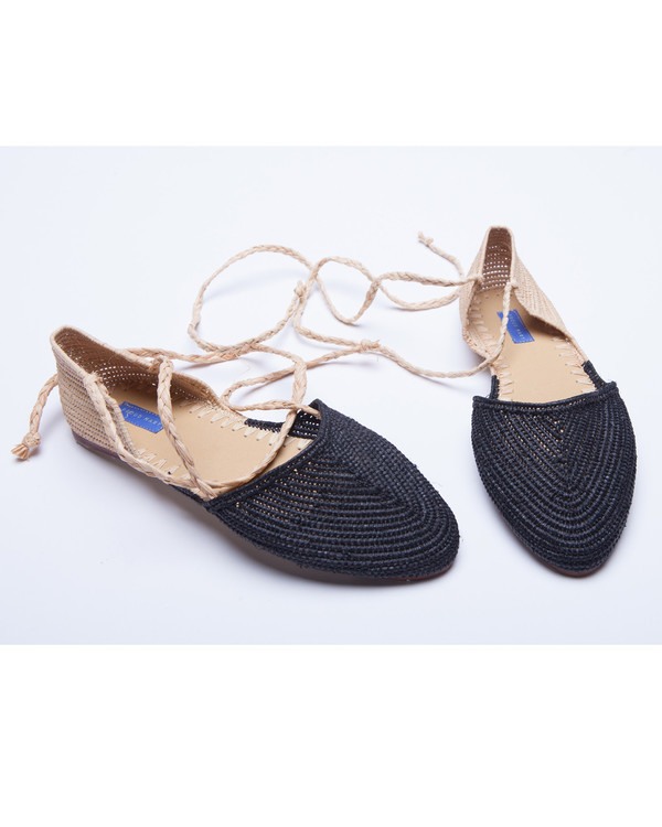Proud Mary Raffia Bicolore Flat Espadrille Proud Mary Raffia Bicolore Flat Espadrille