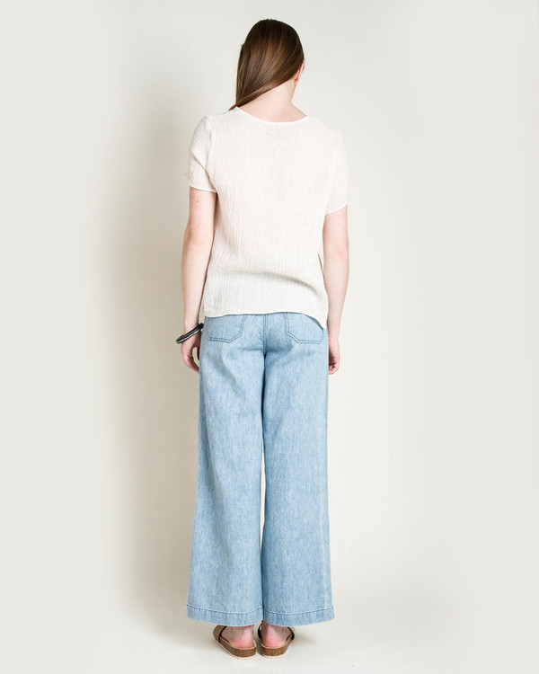 Objects Without Meaning Rhys Crinkle Top in Natural Objects Without Meaning Rhys Crinkle Top in Natural