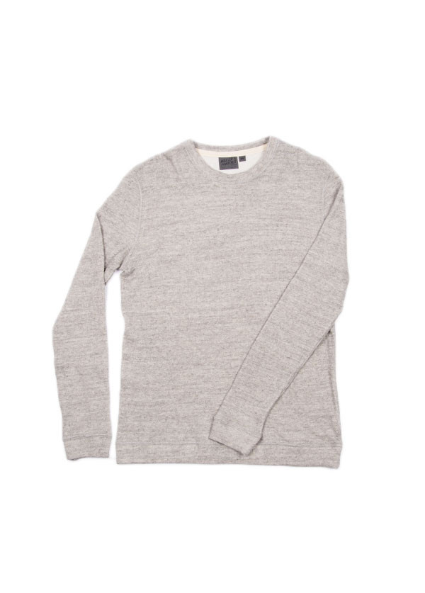 Naked & Famous Denim - Slim Crewneck Vintage Doubleface in Grey Naked & Famous Denim - Slim Crewneck Vintage Doubleface in Grey