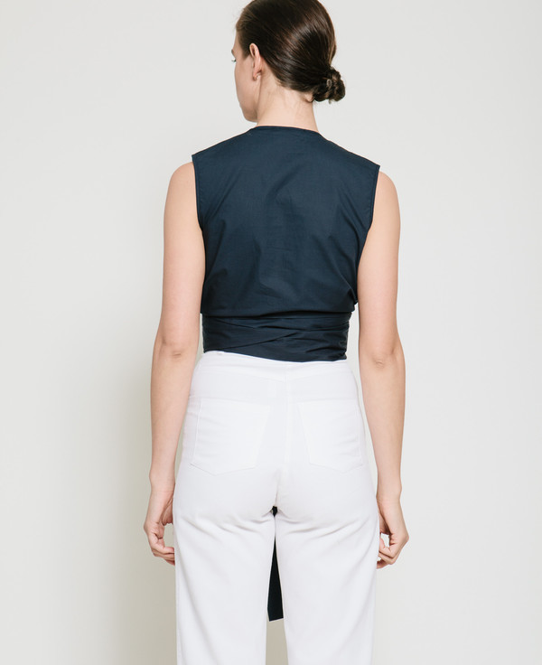 Gary Bigeni Sall Sleeveless Wrap Top Gary Bigeni Sall Sleeveless Wrap Top