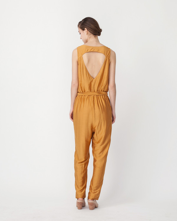 Sessun Victoire Jumpsuit in Mustard Sessun Victoire Jumpsuit in Mustard