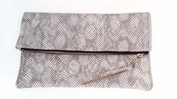 Oliveve Anastasia In Grey Cobra Embossed Cow Leather Oliveve Anastasia In Grey Cobra Embossed Cow Leather