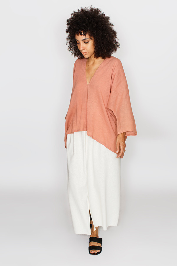 Miranda Bennett Muse Top, Cotton Gauze in Noon Miranda Bennett Muse Top, Cotton Gauze in Noon