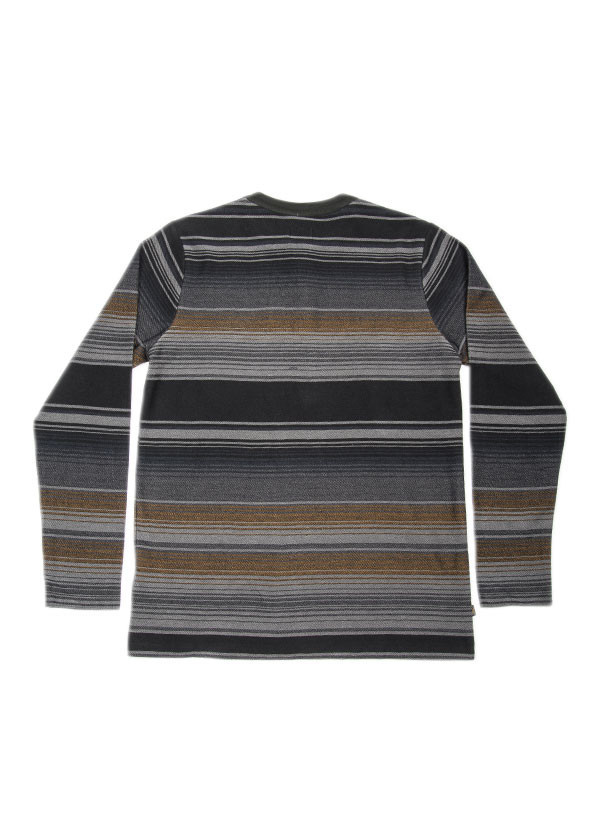 Men's Obey - Tulum Henley in Heather Grey Men's Obey - Tulum Henley in Heather Grey