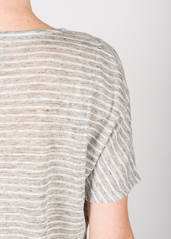 Objects Without Meaning - Basia Tee in Platinum Stripe Objects Without Meaning - Basia Tee in Platinum Stripe