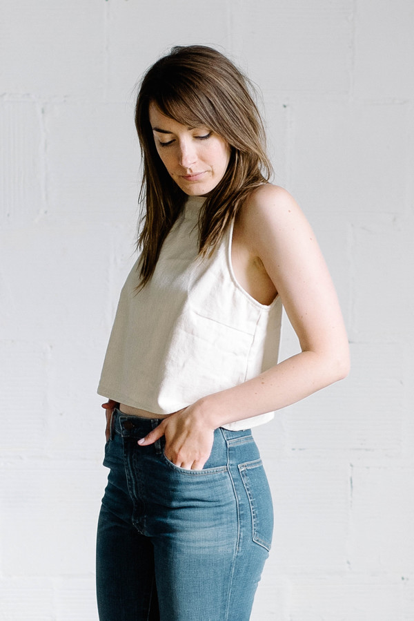 Hackwith Design House Mo Tank - Cream Hackwith Design House Mo Tank - Cream