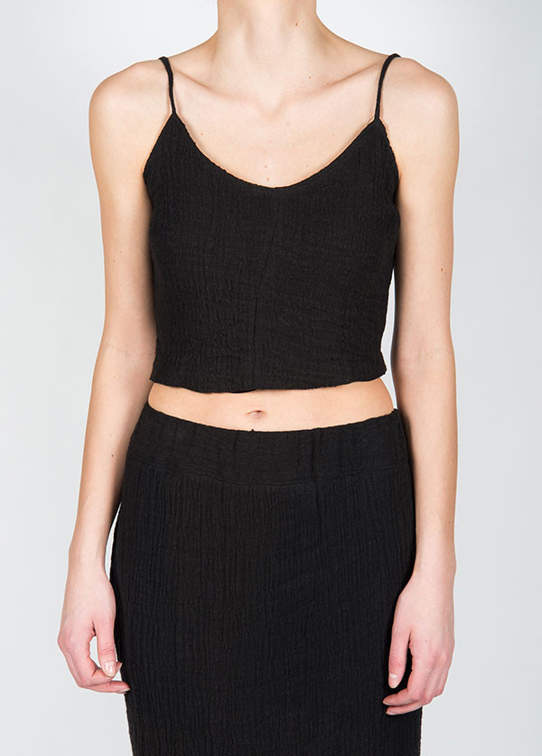 Objects Without Meaning - Leila Crop Top in Ink Objects Without Meaning - Leila Crop Top in Ink